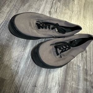 Vans Men's Gray and Black Sneakers